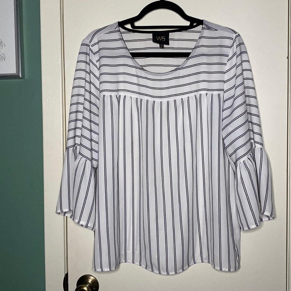 Black & White Striped Blouse